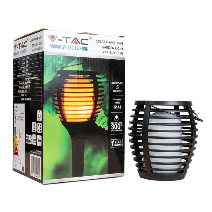 LED SOLAR GARDEN LIGHT 4 IN 1 WALL/HANGING/STANDING 0.4W V-TAC - Соларни лампи<<<Външно