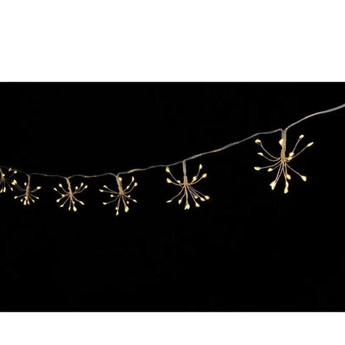 LED SOLAR GARLAND 0.2W 3500K IP44 4M LIGHTEX TWIG - Соларни лампи<<<Външно
