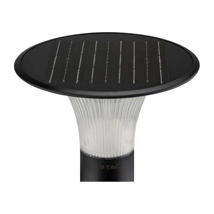 LED SOLAR LAMP 15W 4000-6000K 1900LM IP65 BLACK V-TAC - Соларни лампи<<<Външно