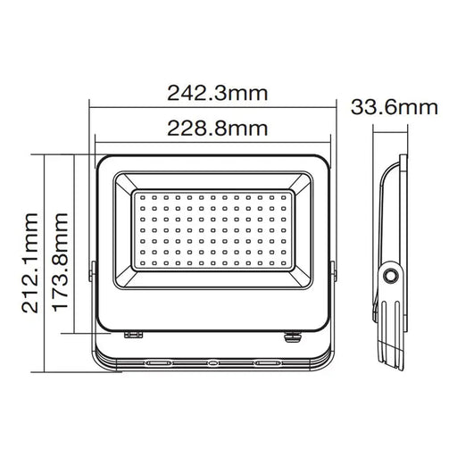 LED SPOTLIGHT 100W 4000K IP65 VITO SAVA - Прожектори<<<Външно осветление<<<Осветление<<<Praktiker