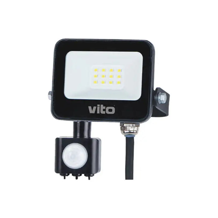 LED SPOTLIGHT 10W 6000K IP65 WITH SENSOR VITO SAVA - Прожектори<<<Външно осветление<<<Осветление<<<Praktiker