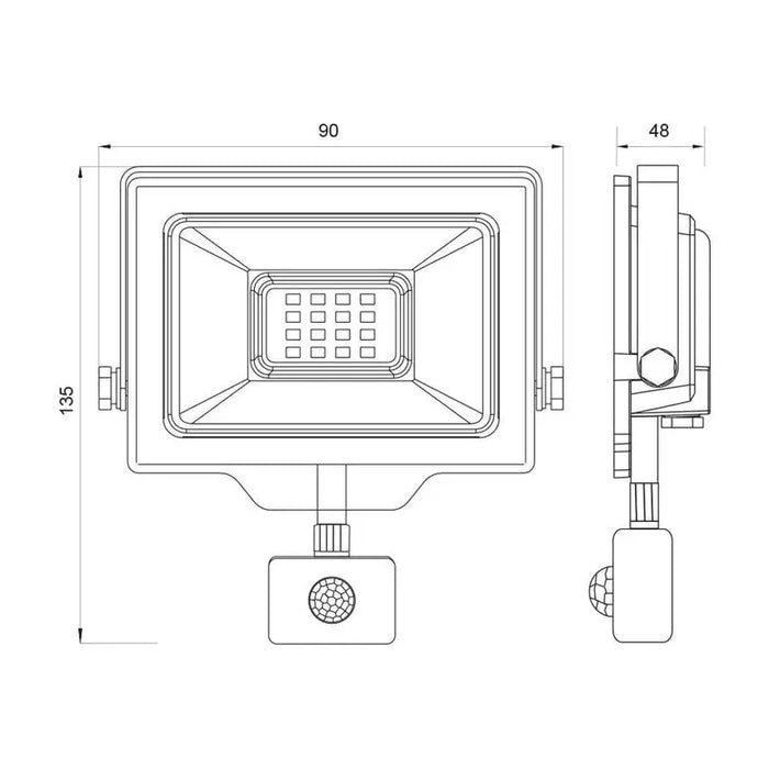 LED SPOTLIGHT 10W 6400K IP44 VIVALUX SHIFT - Прожектори<<<Външно осветление<<<Осветление<<<Praktiker