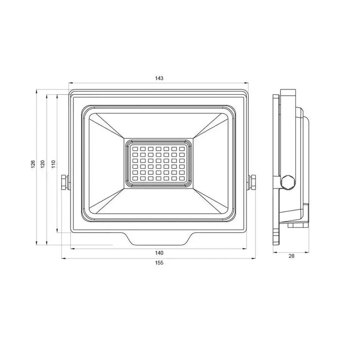 LED SPOTLIGHT 30W 6400K IP65 VIVALUX RICH - Прожектори<<<Външно осветление<<<Осветление<<<Praktiker