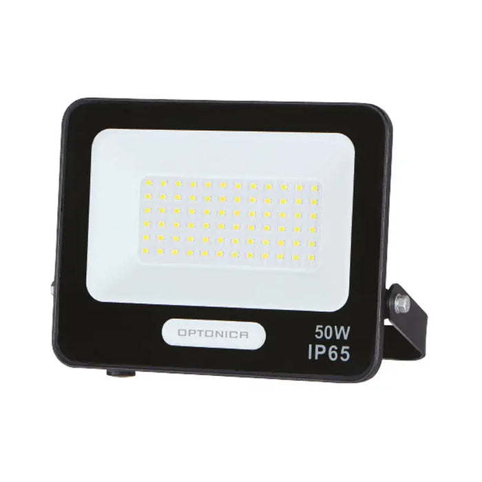 LED SPOTLIGHT 50W 4000K IP65 BLACK WITH CABLE 15CM OPTONICA - Прожектори<<<Външно осветление<<<Осветление<<<Praktiker