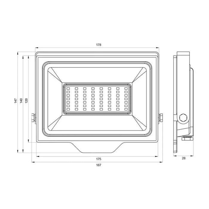 LED SPOTLIGHT 50W 6400K IP65 VIVALUX RICH - Прожектори<<<Външно осветление<<<Осветление<<<Praktiker