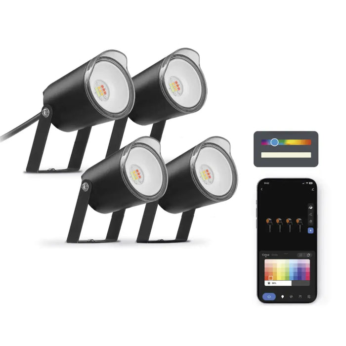 LED spotlight KSIX SmartLED Black (3000K) - Декорация и Осветление<<<Дом Градина<<<BigBuy&&&Лампи<<<Декорация и
