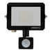 LED SPOTLIGHT WITH SENSOR 20W 1800LM 6500K IP65 BLACK OSRAM FL LUX - Прожектори<<<Външно