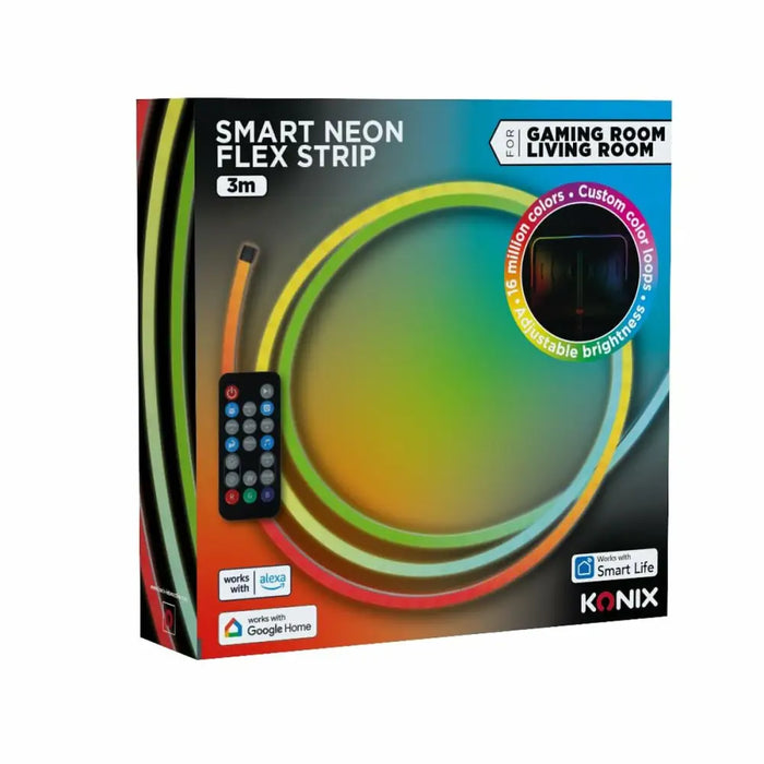 LED strips KONIX SMART 3 m Multicolour - Декорация и Осветление<<<Дом Градина<<<BigBuy&&&LED Осветление<<<Декорация и