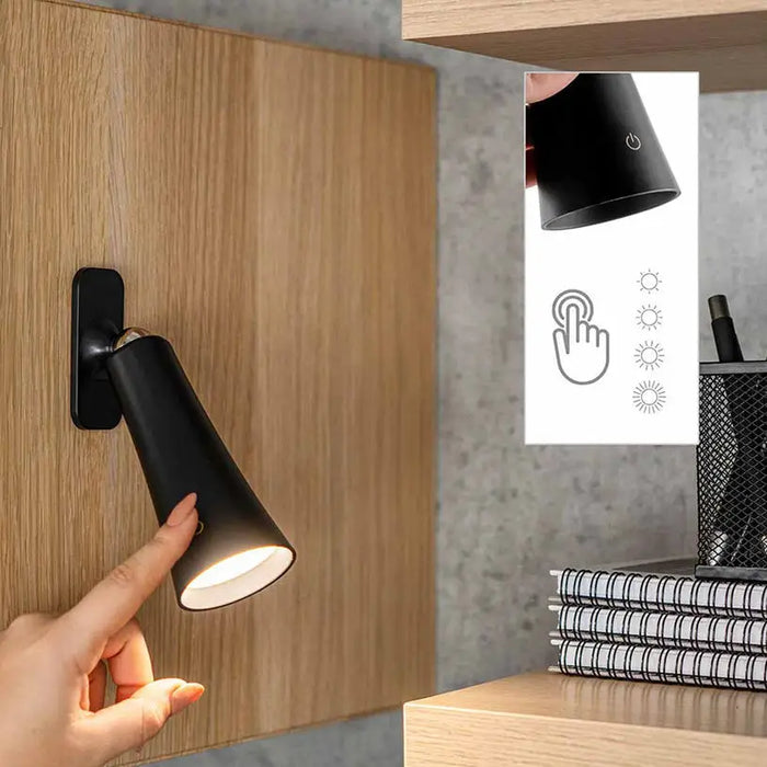 LED TABLE LAMP 3W 4000K MAGNETIC BLACK OMNIA FLEXY - Настолни лампи<<<Вътрешно осветление<<<Мебели и