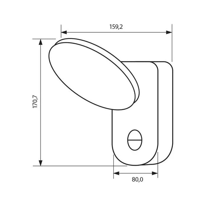 LED WALL SPOT WITH SENSOR 15W 4000K 1000LM IP65 VIVALUX TANIS - Аплици<<<Вътрешно осветление<<<Мебели и