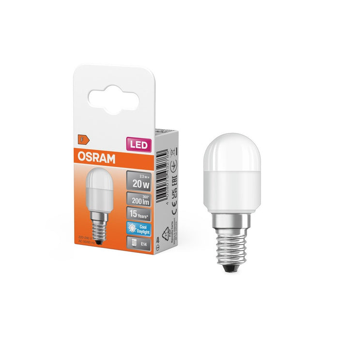 SPECIAL LED REFRIGERATOR LAMP SPECIAL T26 Frosted 20 non-dim 2.3W/865 E14 LEDVANCE
