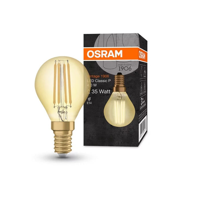 LED LAMP VINTAGE 1906 LED CL P FIL GOLD 35 4W/825 E14 LEDVANCE