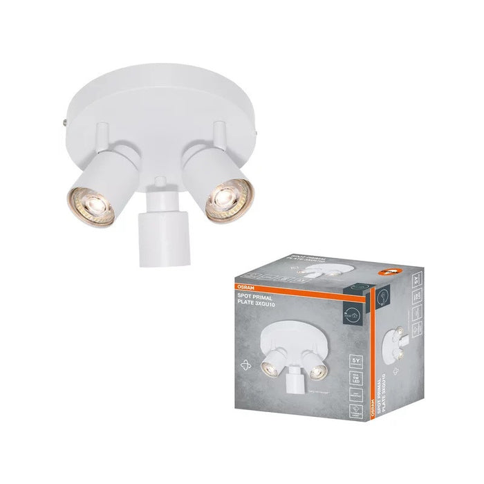 LED LIGHTING FIXTURE SPOT PRIMAL WHITE 3XGU10 PLATE LEDVANCE - WHITE