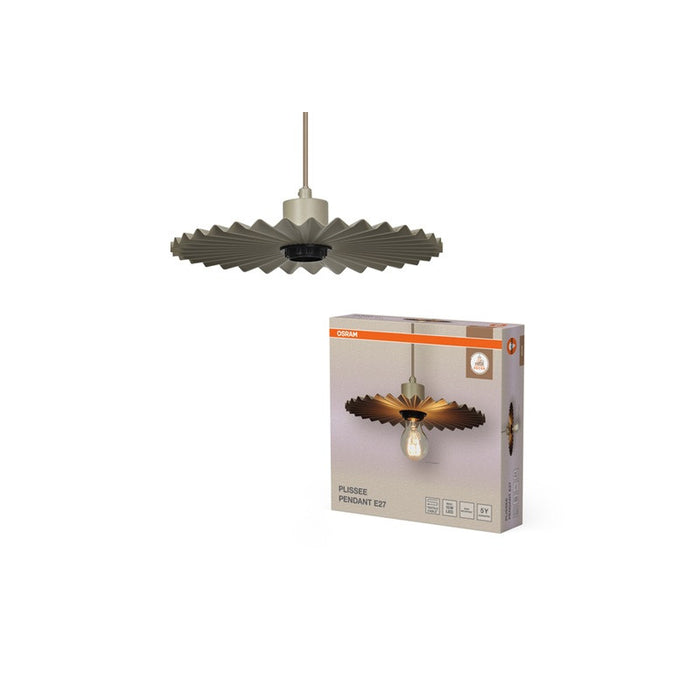 LED HANGING LAMP DECOR PLISSEE PENDANT E27 BG LEDVANCE