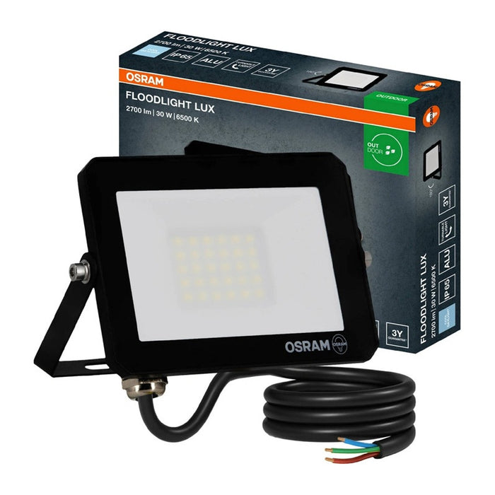 LED FLOODLIGHT LUX 30W 865 BLACK LEDVANCE