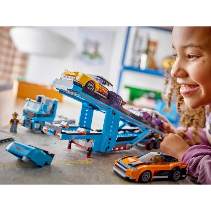 LEGO CITY 60408 Car Transporter Truck with Sports Cars - LEGOKLO-LEG<<<Construction