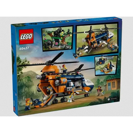 LEGO City 60437 Jungle explorer helicopter in base camp - LEGOKLO-LEG<<<Construction setKLO<<<ActionPL