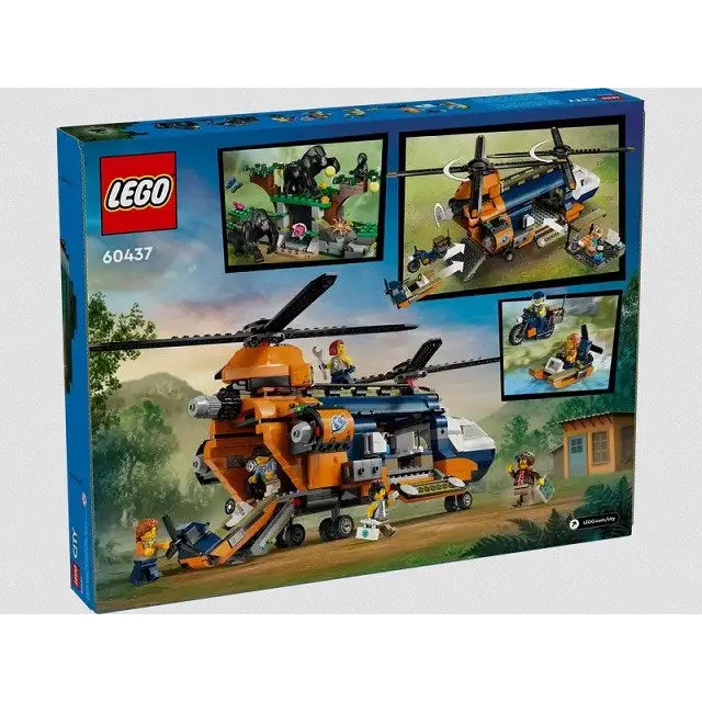LEGO City 60437 Jungle explorer helicopter in base camp - LEGOKLO-LEG<<<Construction setKLO<<<ActionPL