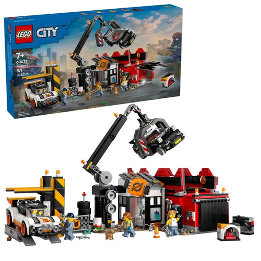 LEGO CITY 60472 Scrapyard with Cars - LEGOKLO-LEG<<<Construction setKLO<<<ActionPL