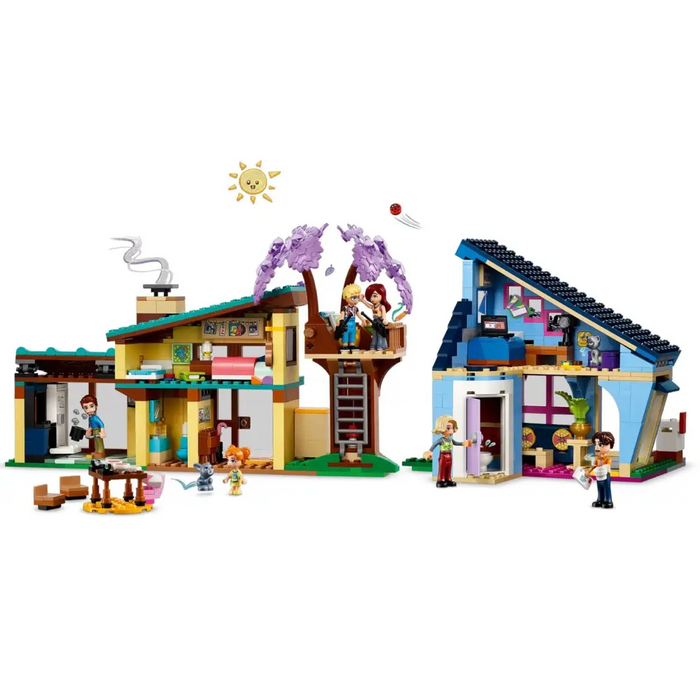 LEGO FRIENDS 42620 OLLY AND PAISLEY’S FAMILY HOUSES - LEGOKLO-LEG<<<Construction