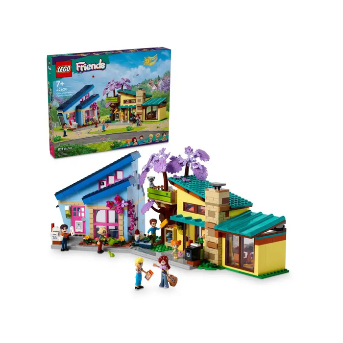 LEGO FRIENDS 42620 OLLY AND PAISLEY’S FAMILY HOUSES - LEGOKLO-LEG<<<Construction