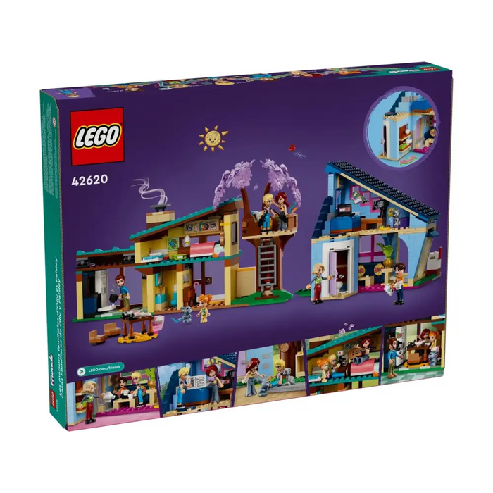 LEGO FRIENDS 42620 OLLY AND PAISLEY’S FAMILY HOUSES - LEGOKLO-LEG<<<Construction
