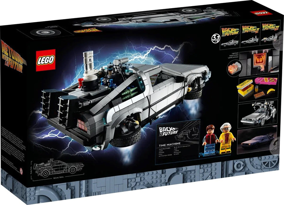 LEGO ICONS 10300 TIME MACHINE FROM BACK TO THE FUTURE