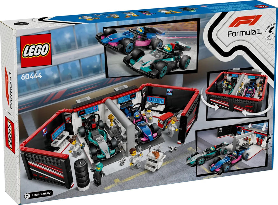 LEGO CITY 60444 F1 Garage & Mercedes-AMG & Alpine Cars
