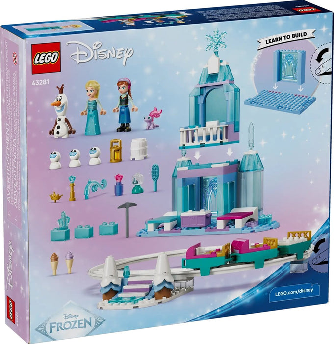 LEGO DISNEY 43281 Elsa's Ice Castle and Snow Ride Adventure