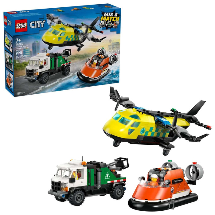 LEGO CITY 60505 Airplane, Service Truck and Hovercraft Rem