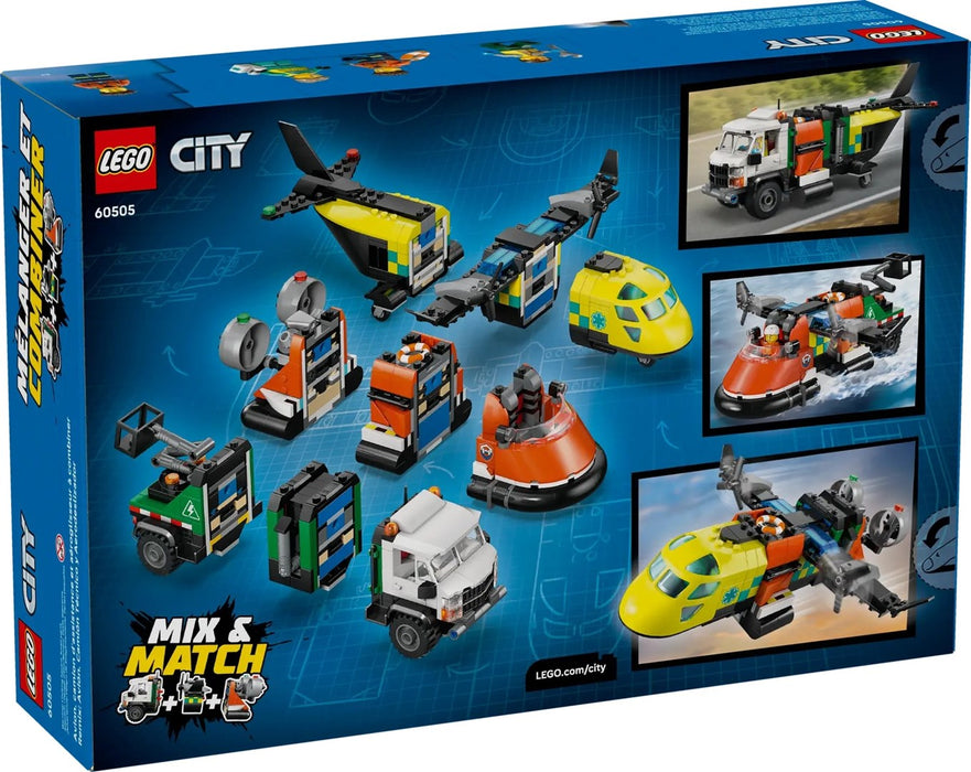 LEGO CITY 60505 Airplane, Service Truck and Hovercraft Rem