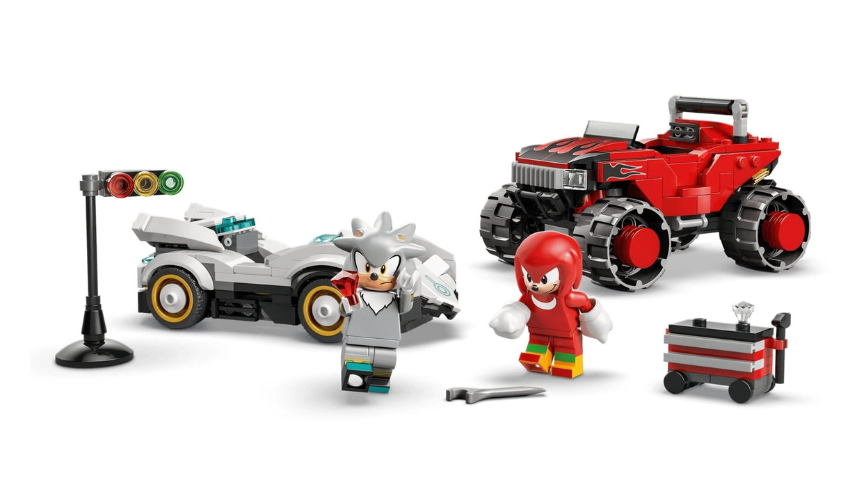 LEGO SONIC THE HEDGEHOG 77118 Silver's Car vs Knuckles' Monster Truck