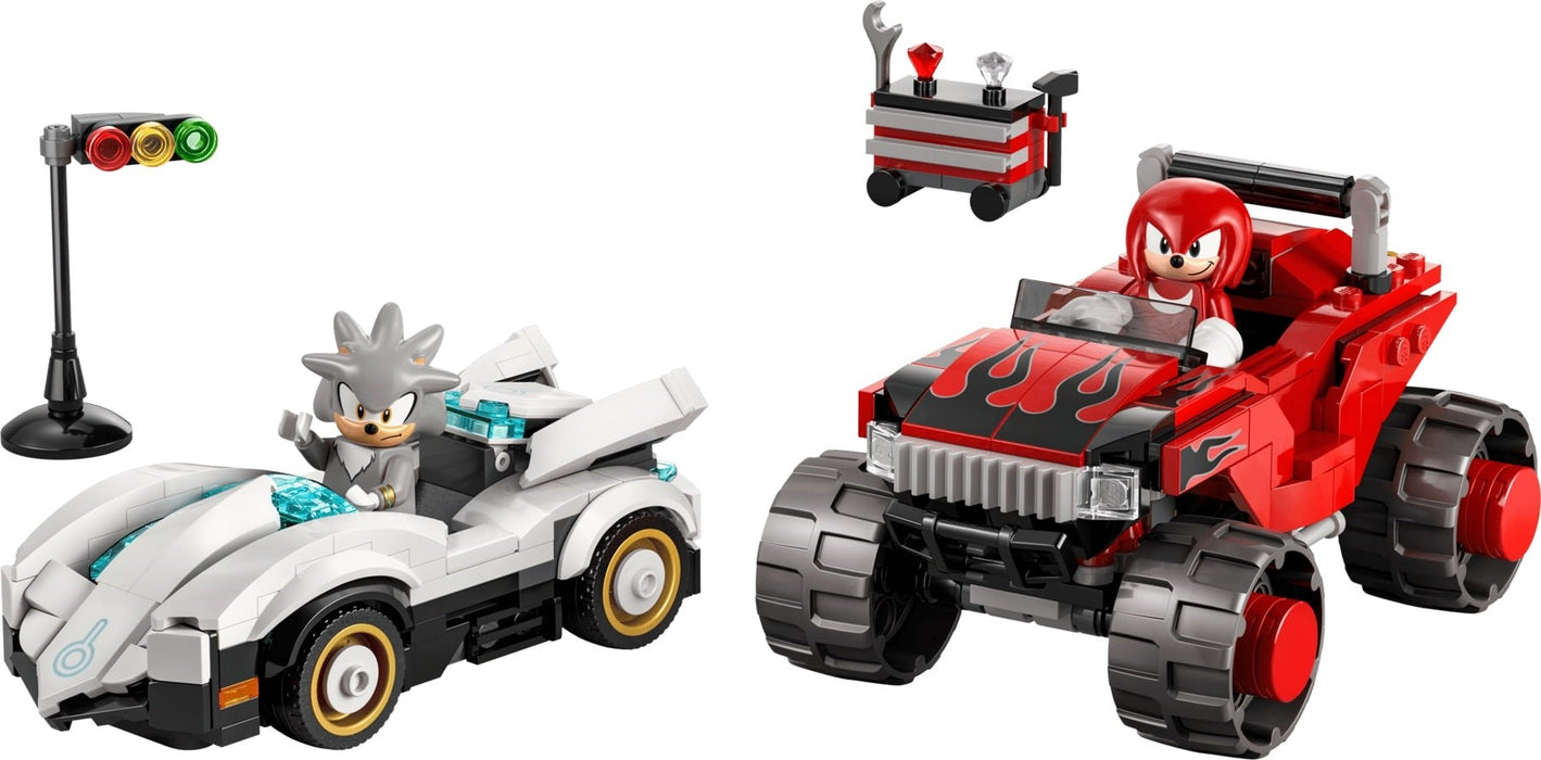 LEGO SONIC THE HEDGEHOG 77118 Silver's Car vs Knuckles' Monster Truck