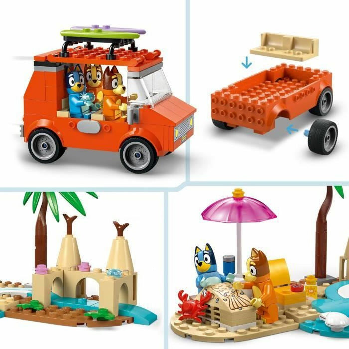 Construction set Lego 11202 Bluey's Beach & Family Car Trip 133 Pieces