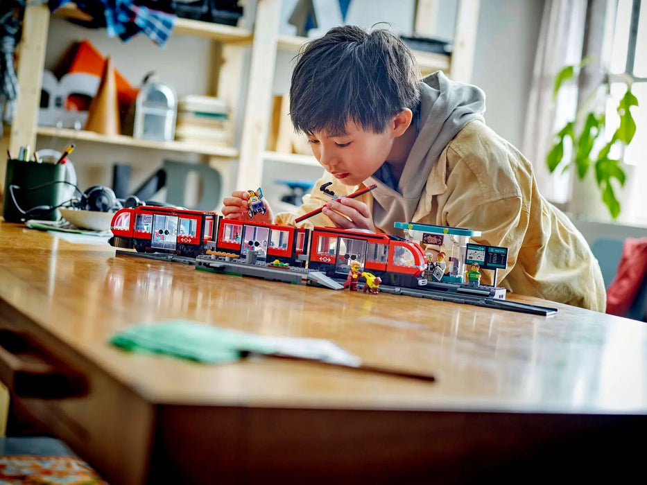 Construction set Lego 60423 Downtown Tram and Station Multicolour