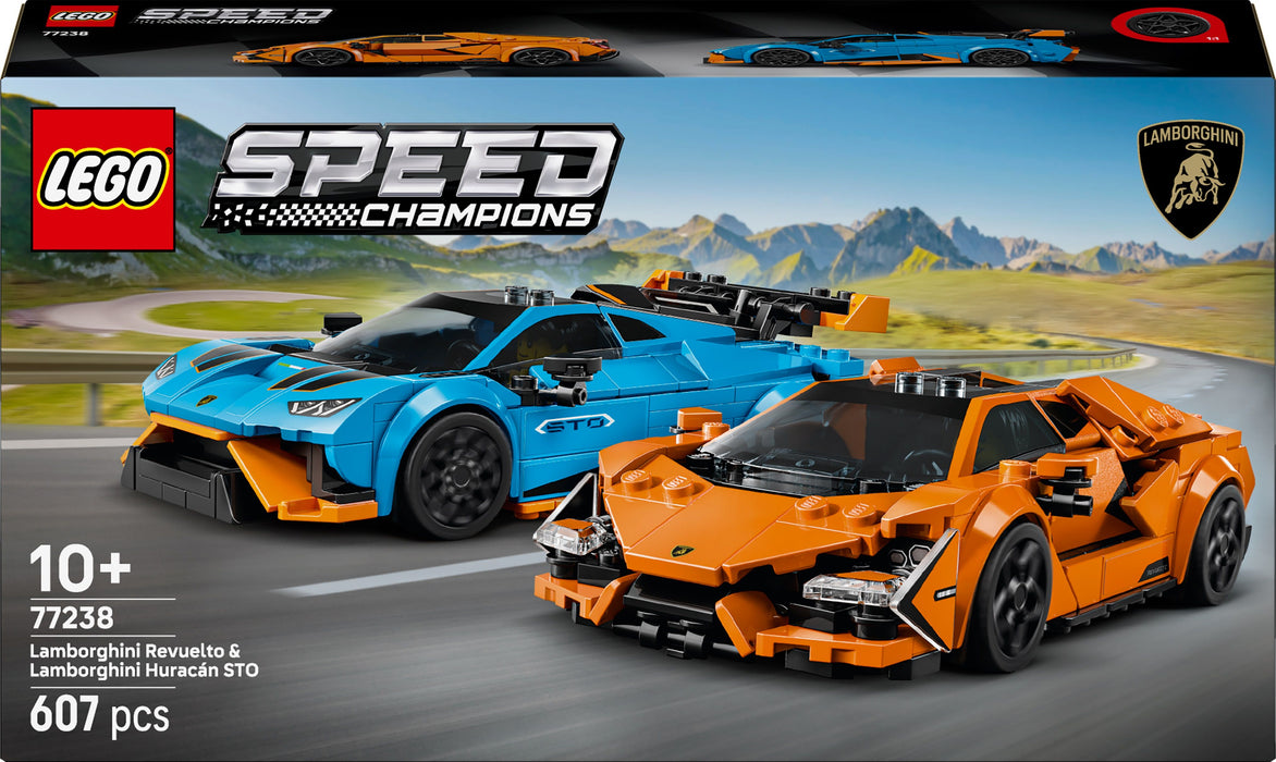 LEGO SPEED CHAMPIONS 77238 Lamborghini Revuelto & Huracán STO