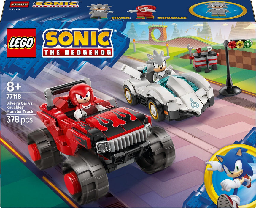 LEGO SONIC THE HEDGEHOG 77118 Silver's Car vs Knuckles' Monster Truck