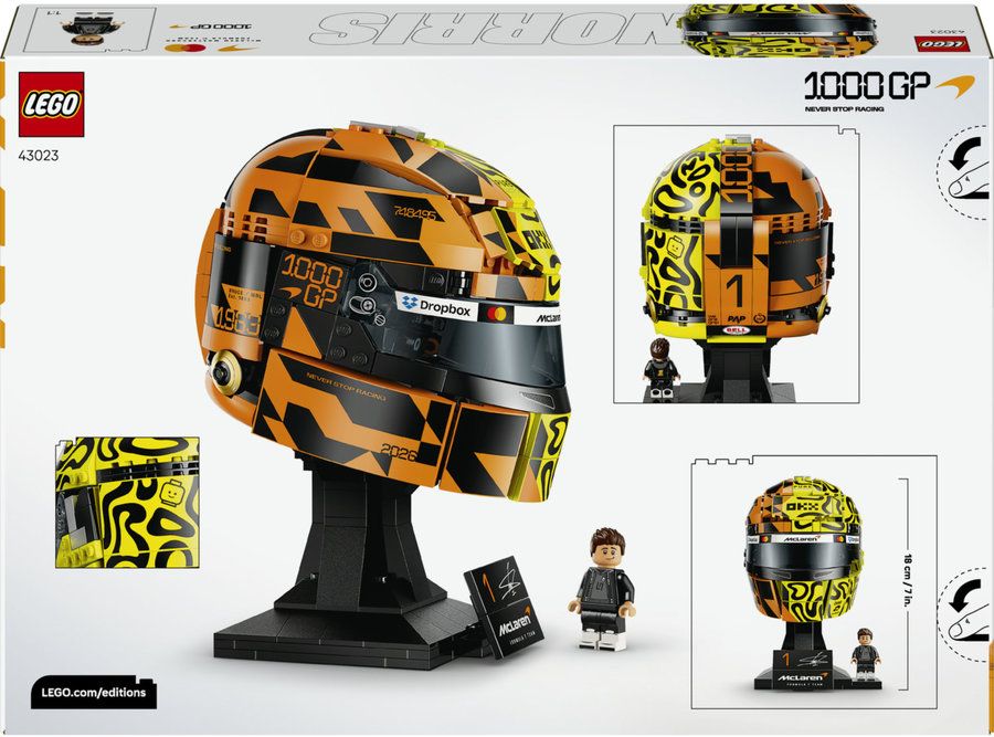 LEGO EDITIONS 43023 Mclaren Mastercard F1 Team Lando Norris Helmet