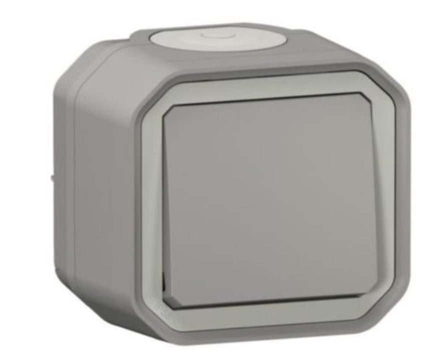 DIVIATOR SWITCH 10A IP55 GREY PLEXO NEW