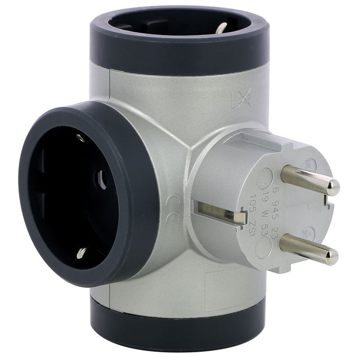 ADAPTER 3 SOCKETS T-SHAPED LEGRAND 694523