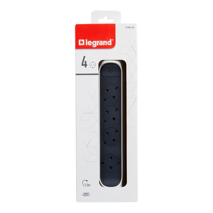 SWITCH LEGRAND ROTATING 4 SOCKETS / 1.5M ROTATING 694529