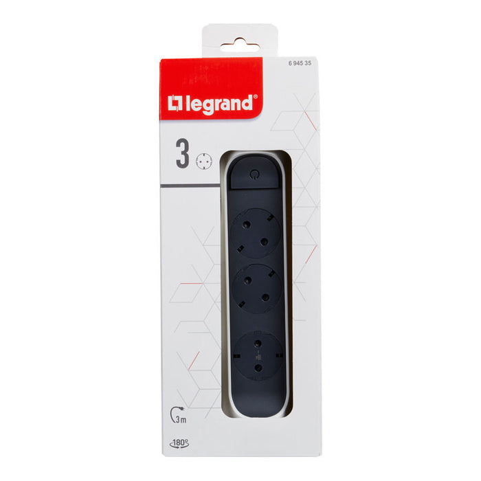 LEGRAND 3 SOCKET / 3M SWITCHING PLUG 694535