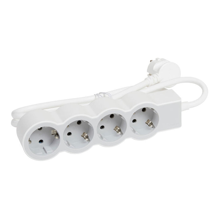 POWER SUPPLY WHITE/LIGHT GRAY LEGRAND 4 SOCKETS / 1.5 M. 694552