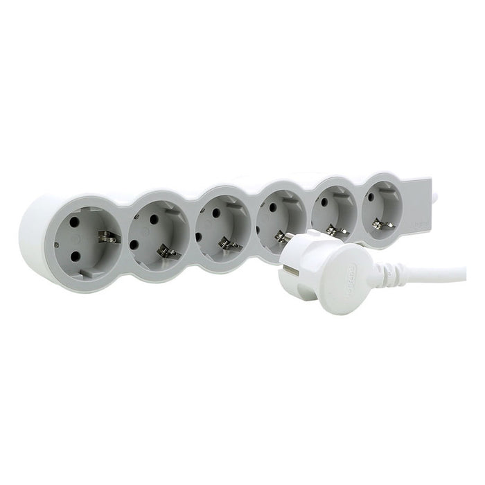 POWER SUPPLY WHITE/LIGHT GRAY LEGRAND 6 SOCKETS / 3 M. 133040