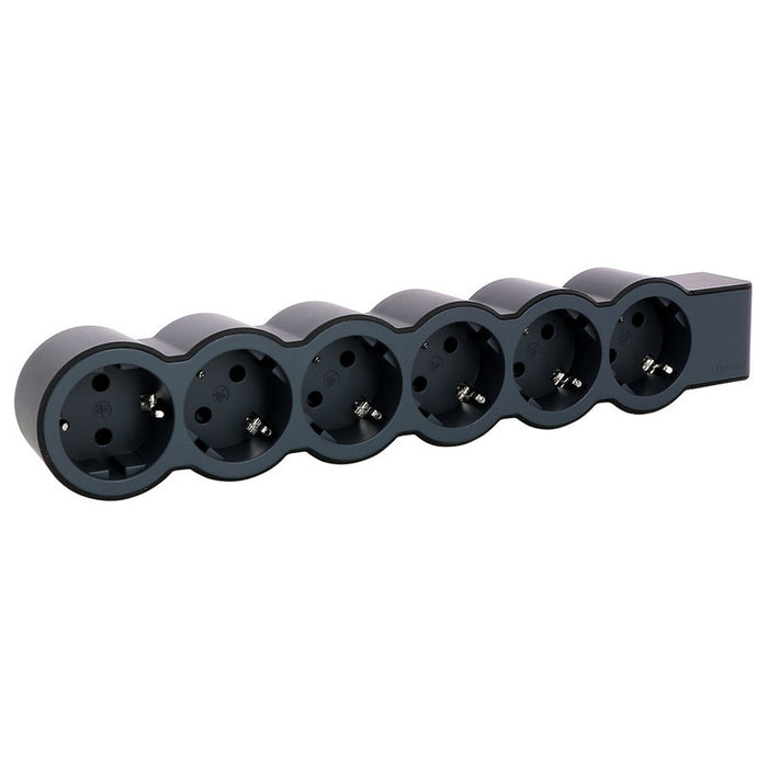 SPLITTER BLACK/DARK GRAY LEGRAND 6 GN. WITHOUT CABLE 694580
