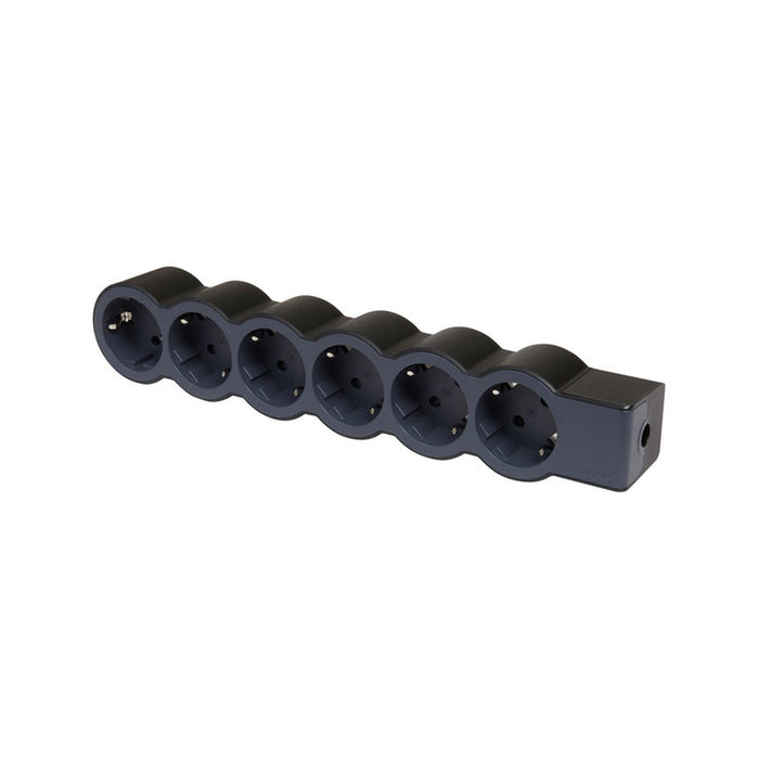 SPLITTER BLACK/DARK GRAY LEGRAND 6 GN. WITHOUT CABLE 694580