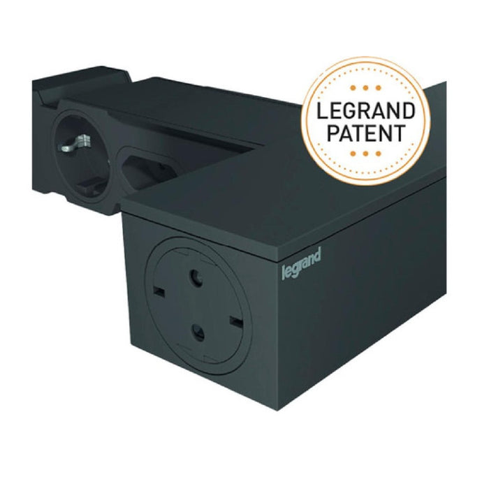 SPLITTER FOR TV AREA 4x2P+E and 4x2P LEGRAND - BLACK
