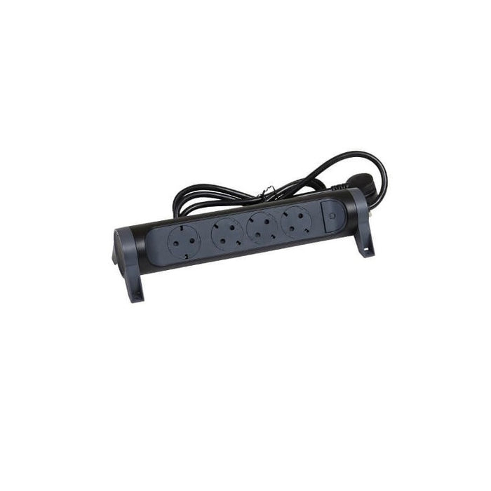 SPLITTER 4x SHUKO ROTATING WITH CABLE 1.5m LEGRAND - BLACK/GRAY