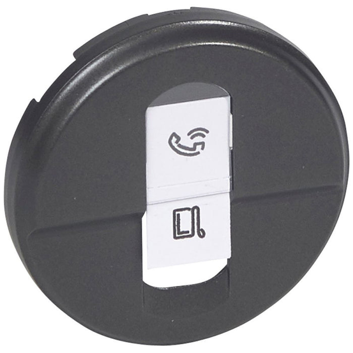 PLATE FOR RJ 45 CELIANE LEGRAND - GRAPHITE