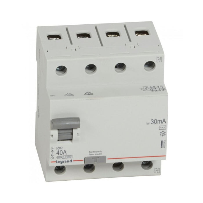 REMOTE CURRENT PROTECTION RX-3 4P 40A 30mA 6kA LEGRAND